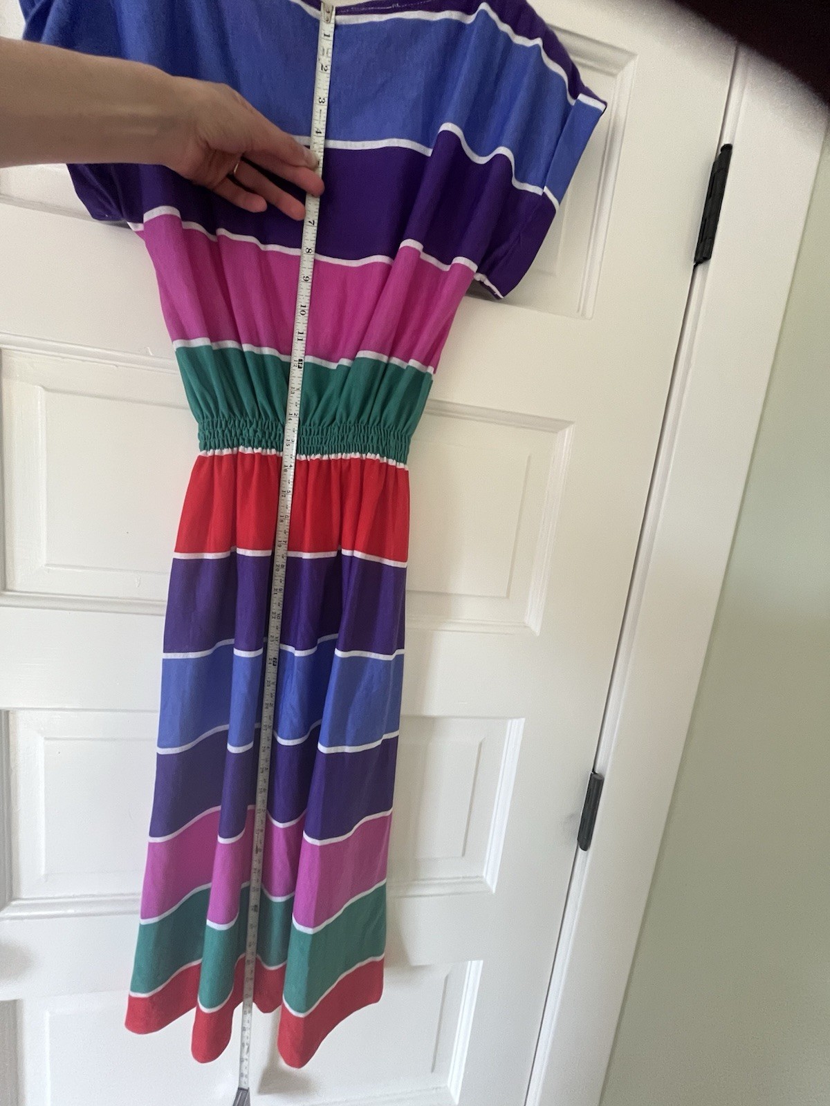 VTG Jr Dressworks Dress Striped Colorblock Size Small Summer Beach