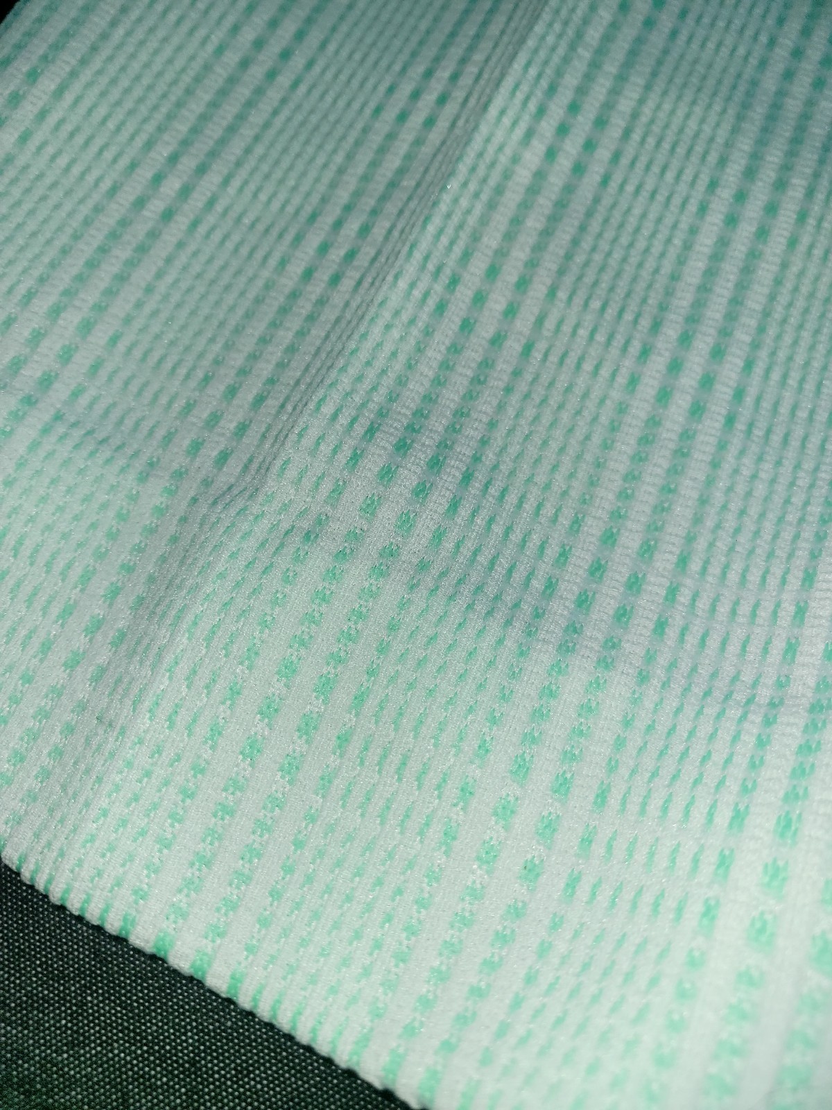 Vintage 60s 70s Straight Leg Slacks Pants Disco Wide Green White Plaid XS/S