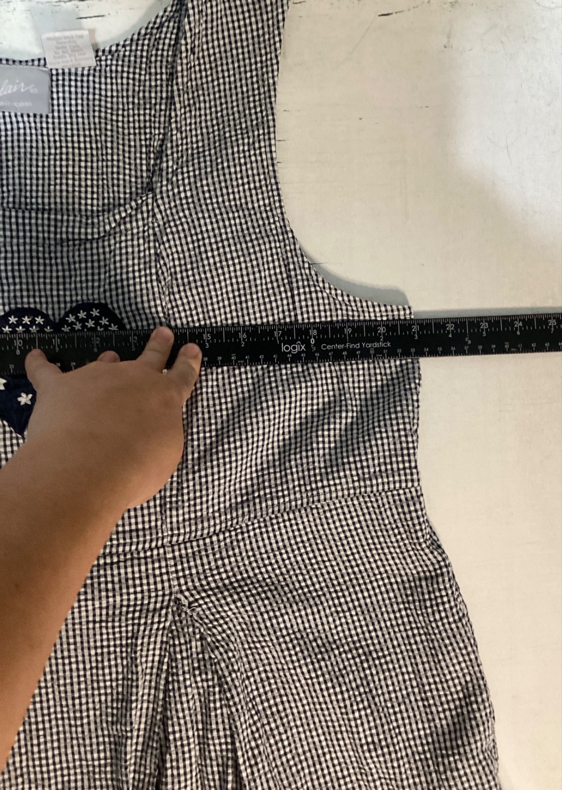 Vintage 1990s 220 Hickory Patriotic Heart Maxi Dress Blair XL Red White Blue
