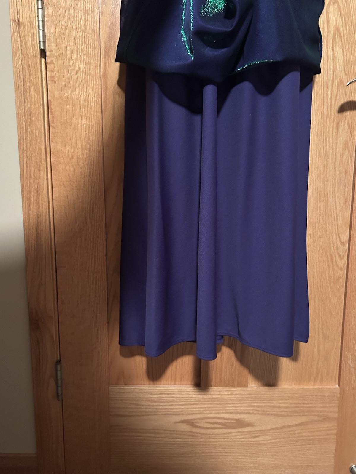 Vintage Y2K Iridescent Purple And Green Metallic Maurice’s Halter Formal Dress