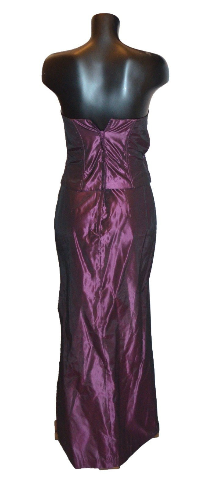 Jessica McClintock Vintage 80s 90s Purple Taffeta Party Prom Dress size 5