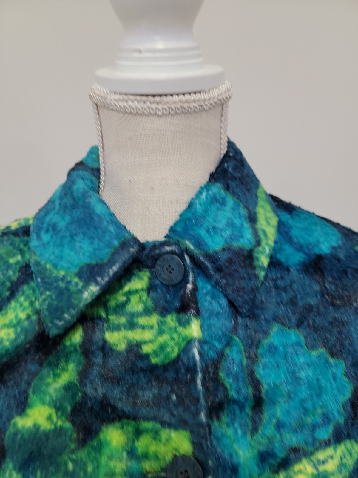VTG ’90 Versace Jeans Couture Ittierre Plush Coat Made In Italy Size M