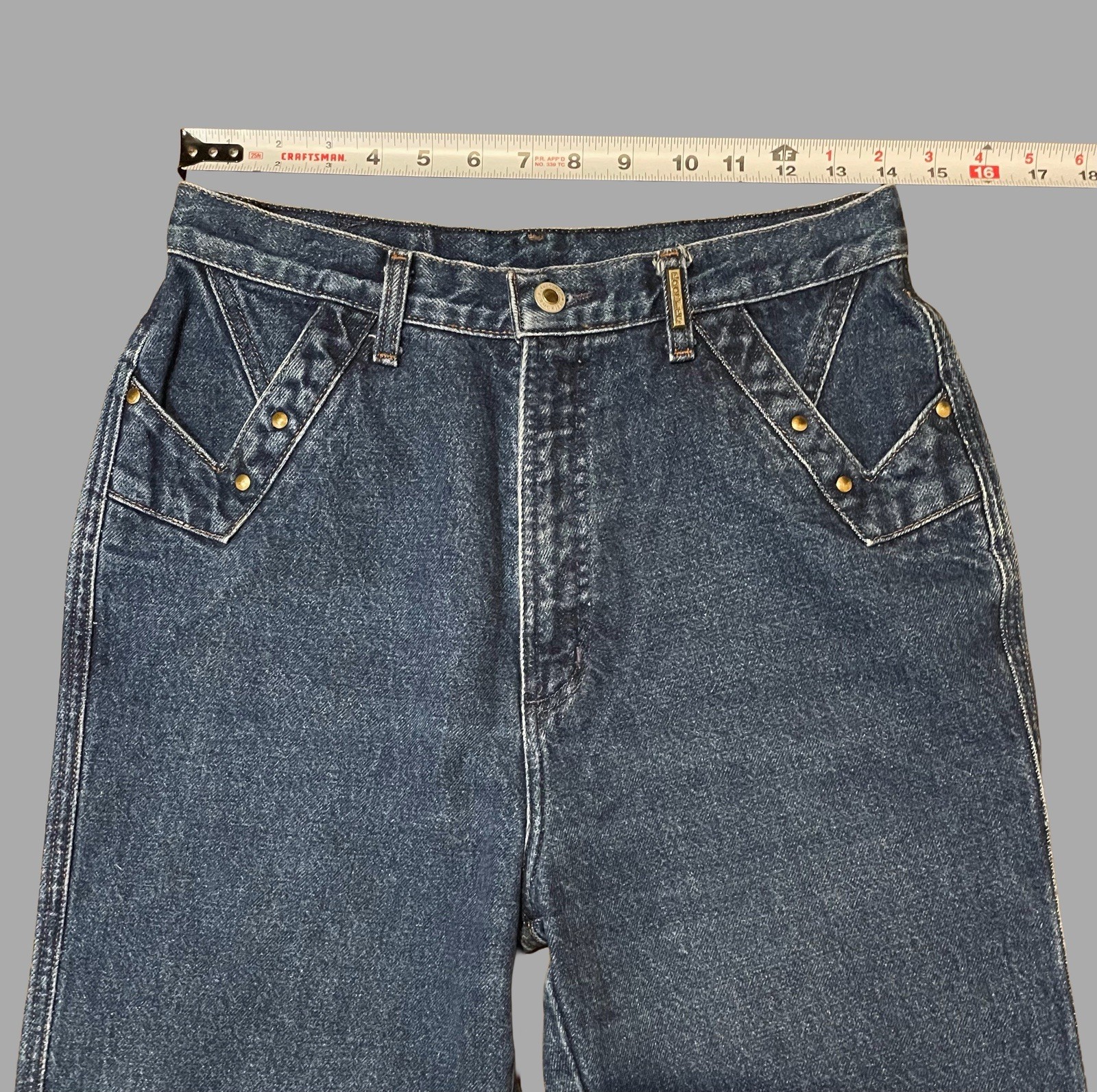 Women’s Vintage 80’s Bareback “Rockies” High Rise Double V-Yoke Denim Jeans
