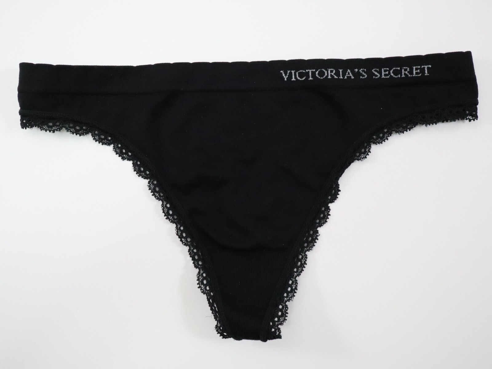 2 VTG 2014 Victoria’s Secret Seamless Ruffle Thong Cheekini Panties Lot SMALL