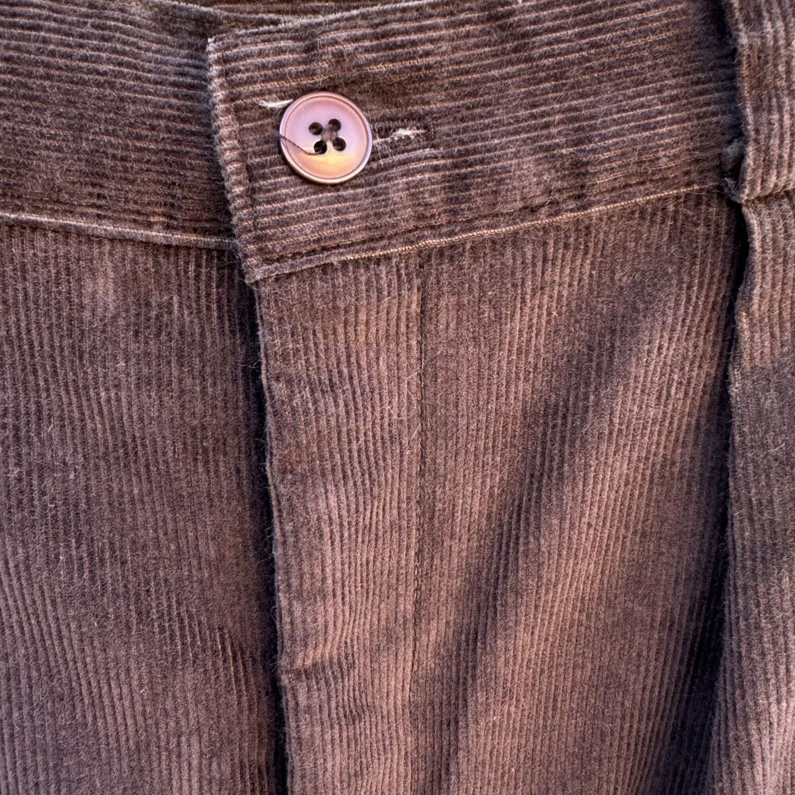Sears Vintage 70s 80s Twee Corduroy Pleat High Rise Grandpacore Pants Brown M