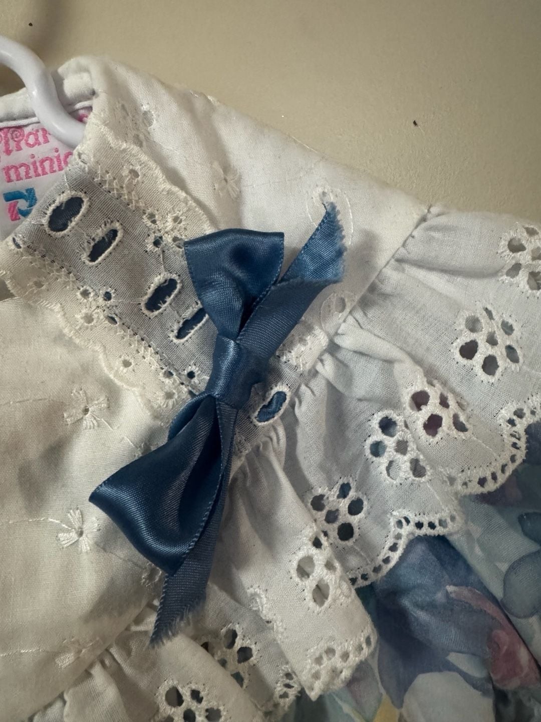Martha’s Miniatures Vintage 80s Pastel Floral Ruffle Lace Dress