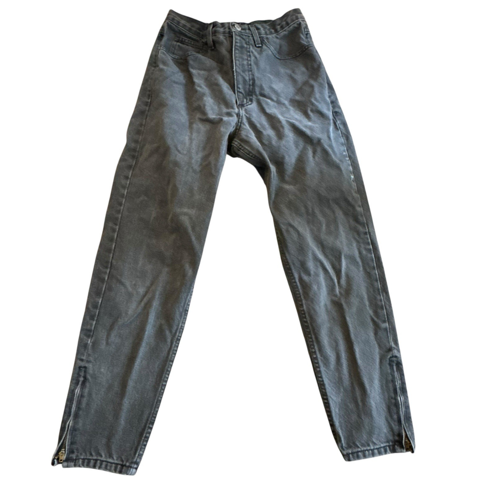 Vtg Woman’s 1990s GUESS JEANS, Size 30, Blk, Tapered Leg, Zip Ankle, Style 39015