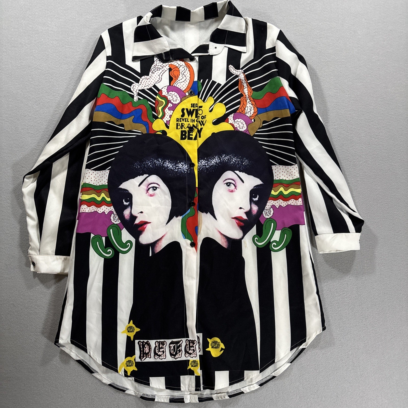 Sephora Mod Vintage Shirt Dress Smock XL