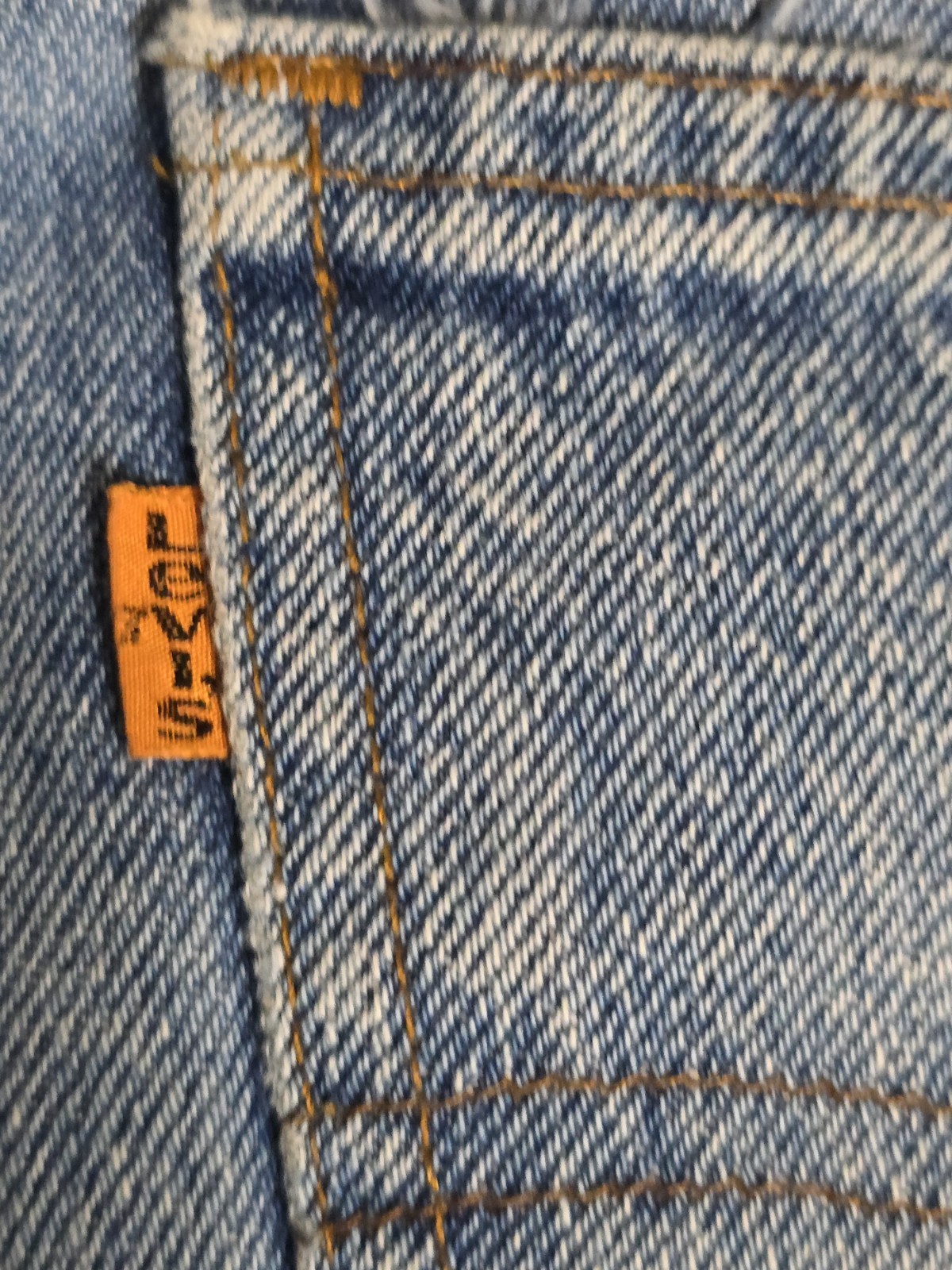 Vintage 80s Levi’s 505 Jeans Orange Tab Frayed Hem 30×27 Straight Leg Made USA