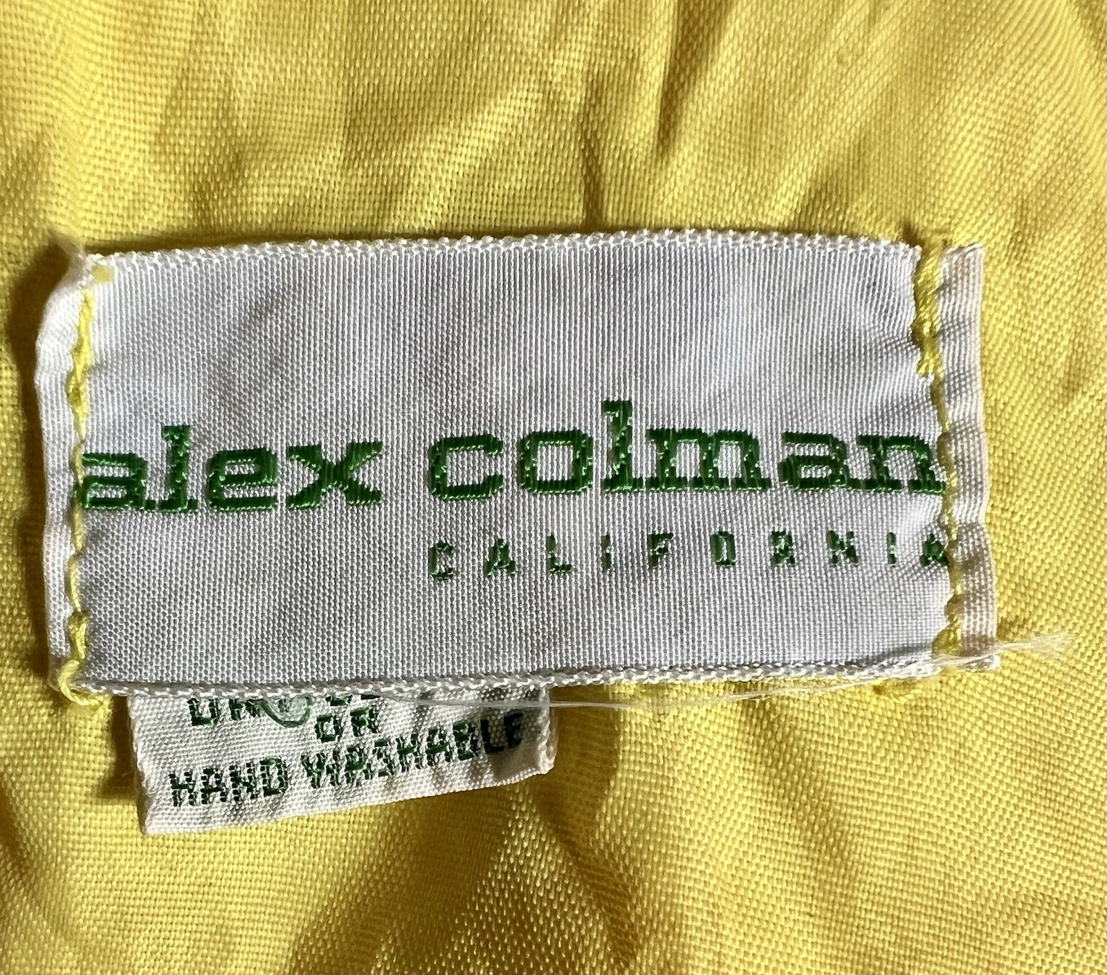60s Vintage Alex Coleman CA Retro MCM Yellow Floral Tiki Blouse M