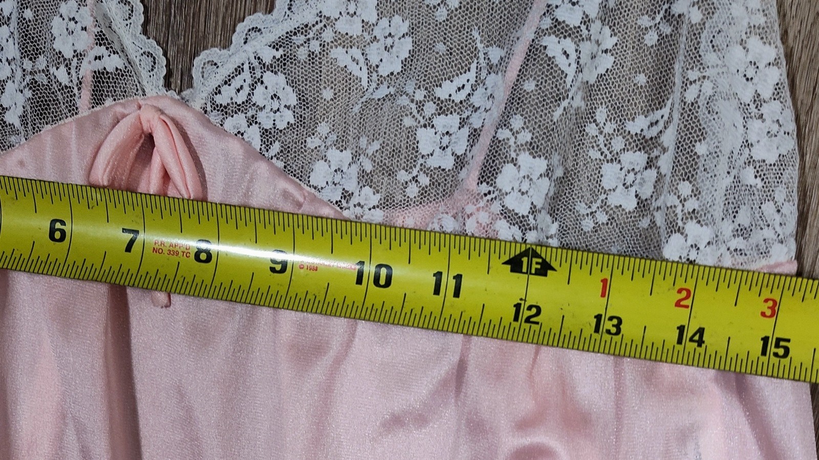 VTG Paramount Pink Nylon Peignoir Robe Nightgown Set Lace Maxi Coquette Size XS