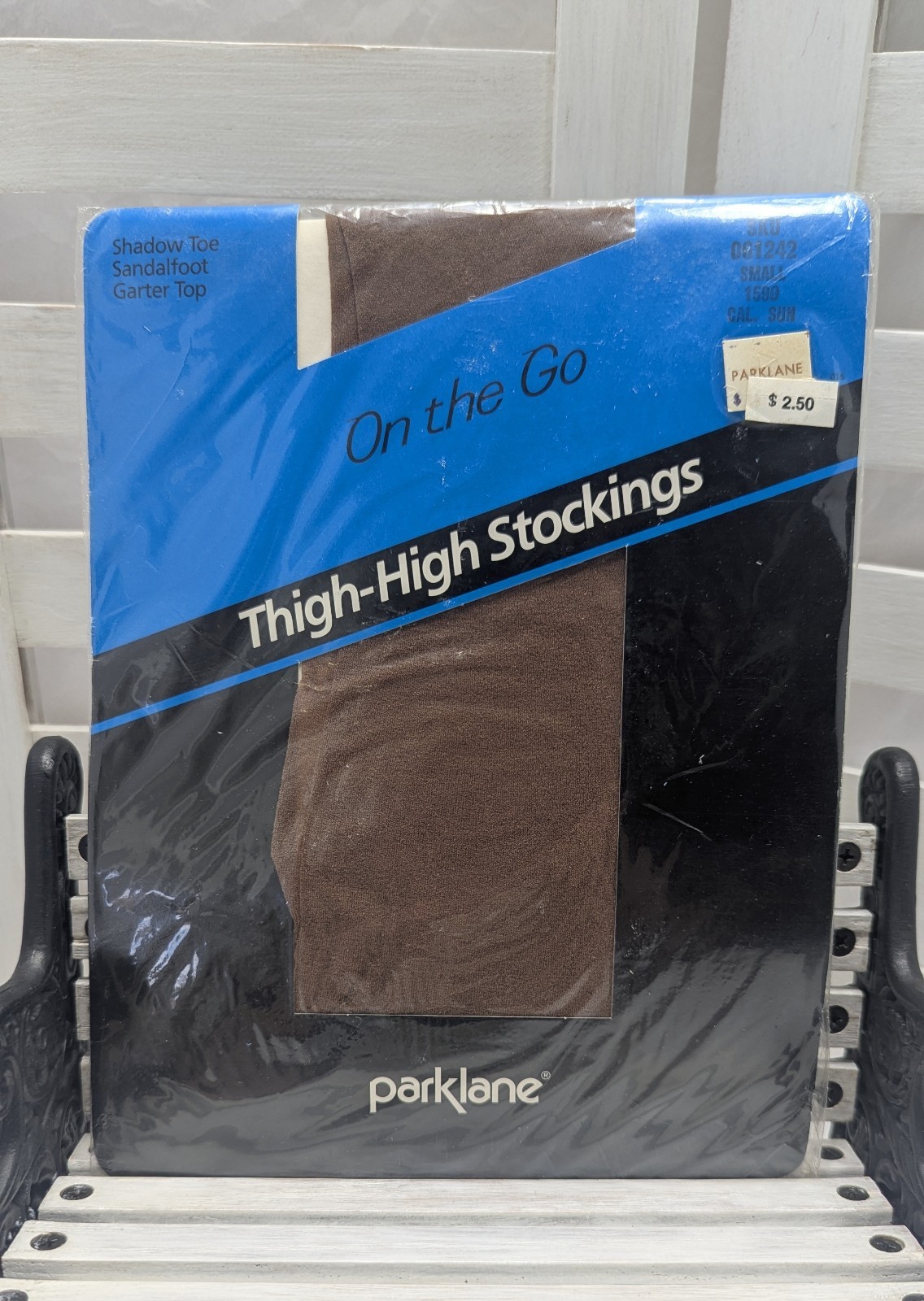 Vintage 1985 Parklane Thigh-High Stockings On the Go Small 1590 Cal. Sun