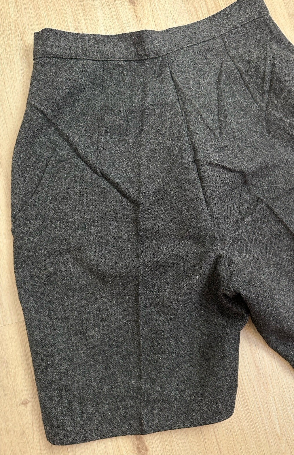 Vintage Kerrybrooke Sears Wool Shorts Pockets Roxy Zipper Japan 26” Waist