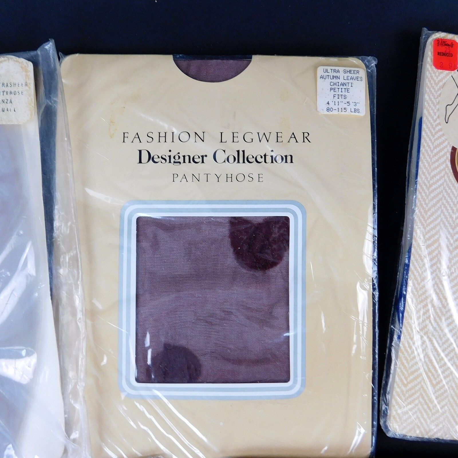 Vintage Panty Hose Petite Lot 7 Knee Hi Lot 2 Various Colors Decorations NOS