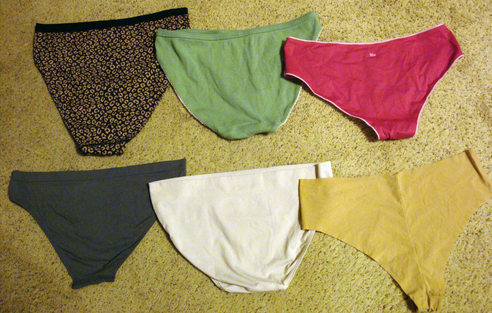 Lot of 6 Victoria’s Secret L Silky Smooth Bikini Cheeky Satin Hiphugger Cheekini
