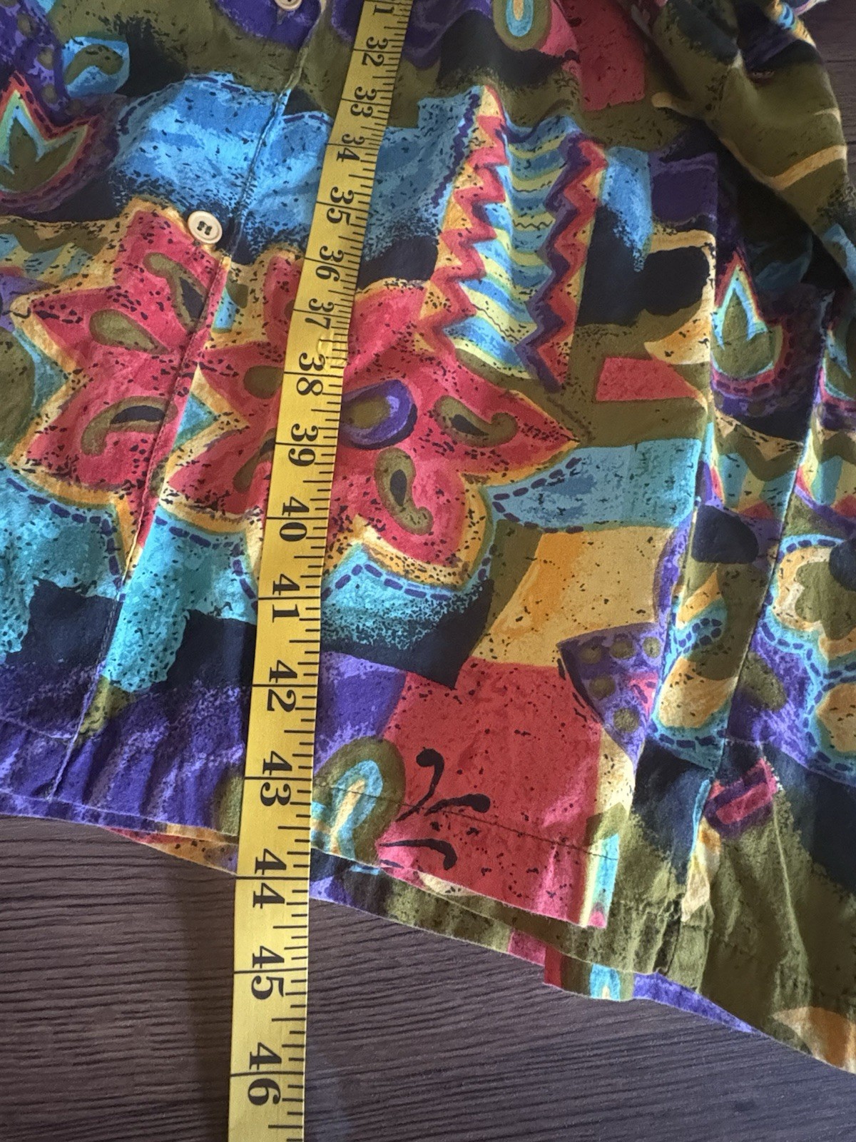 Vintage Sita Bright Floral Psychedelic Oversized Mumu House Dress Kaftan Medium