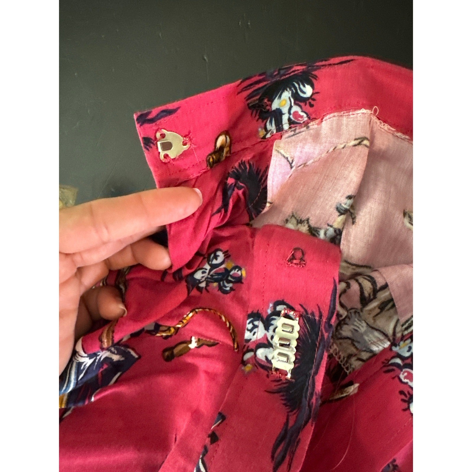 Vintage 90s Western Rodeo Horse Cowboy Print Pink Midi Skirt Womens M