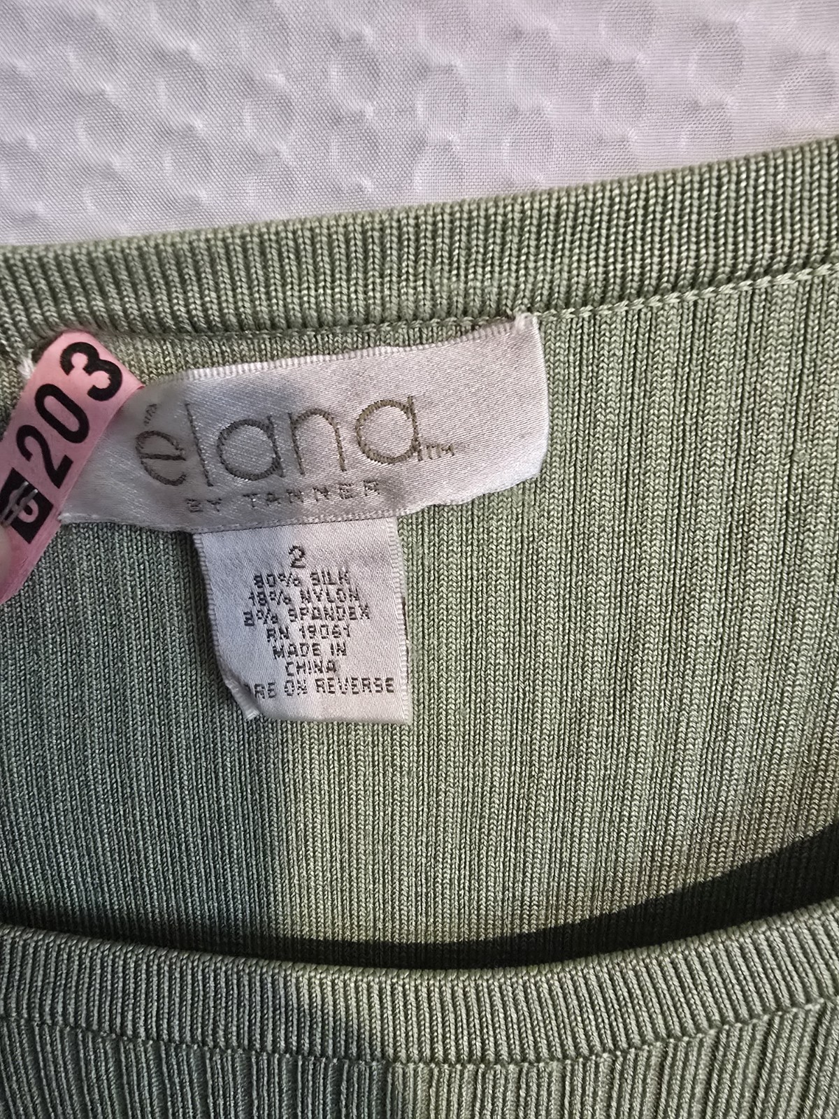 Elana by Tanner Silk 2-Piece Cardigan Jacket w Twin Tank Set Womens Size 2X Sage