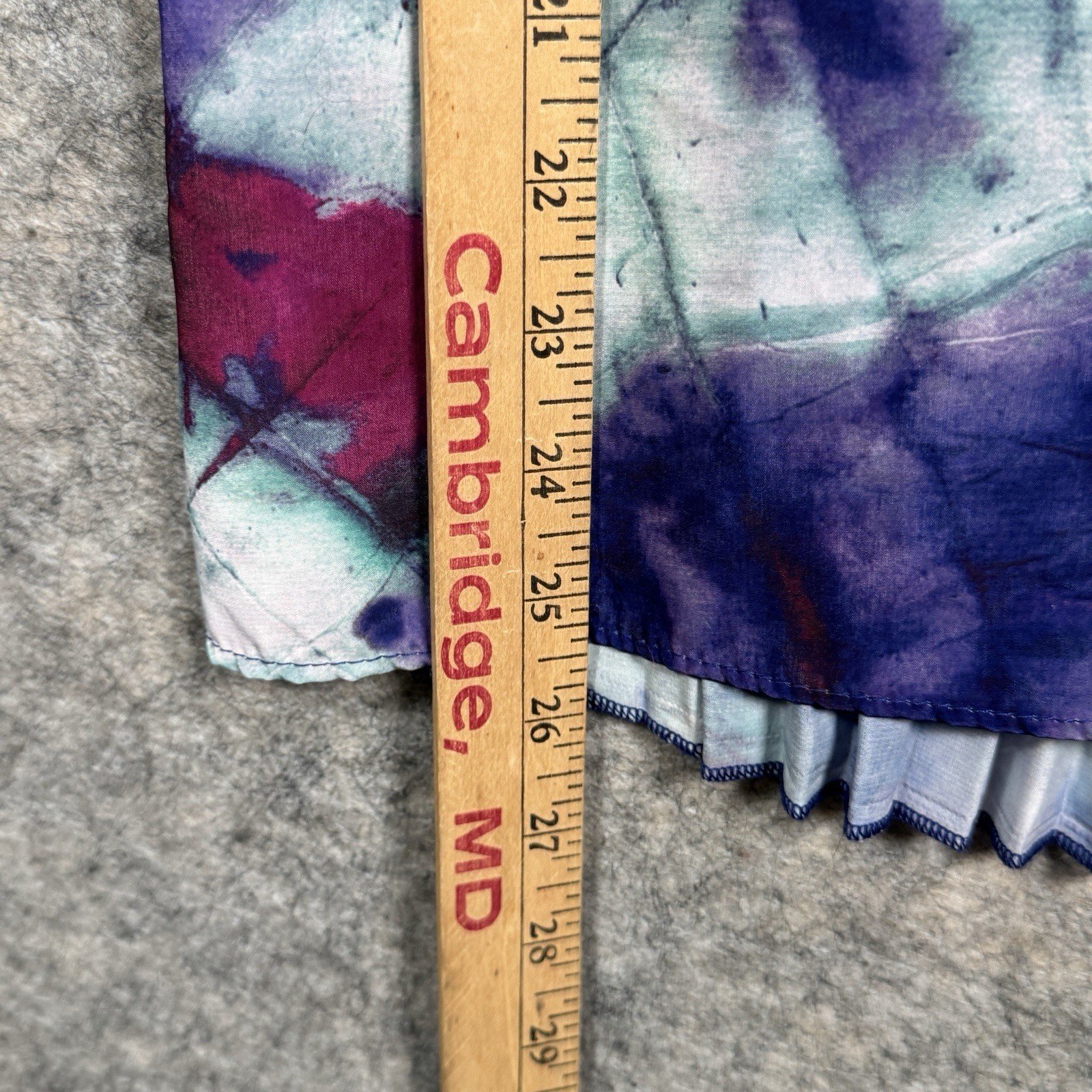 Vintage Y2K Womens Eyeshadow Tie Dye Camisole Tank Top Size S 17×26 Adjustable