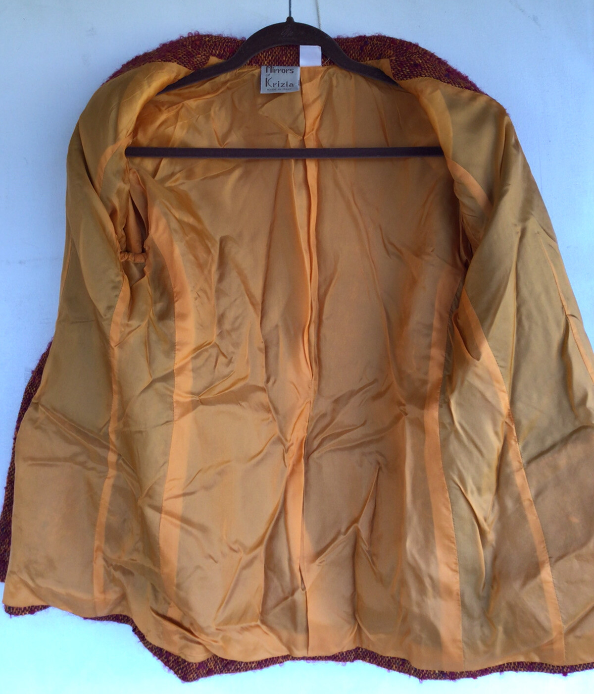 Vintage MIRRORS OF KRIZIA 100% Cupro Jacket Blazer
