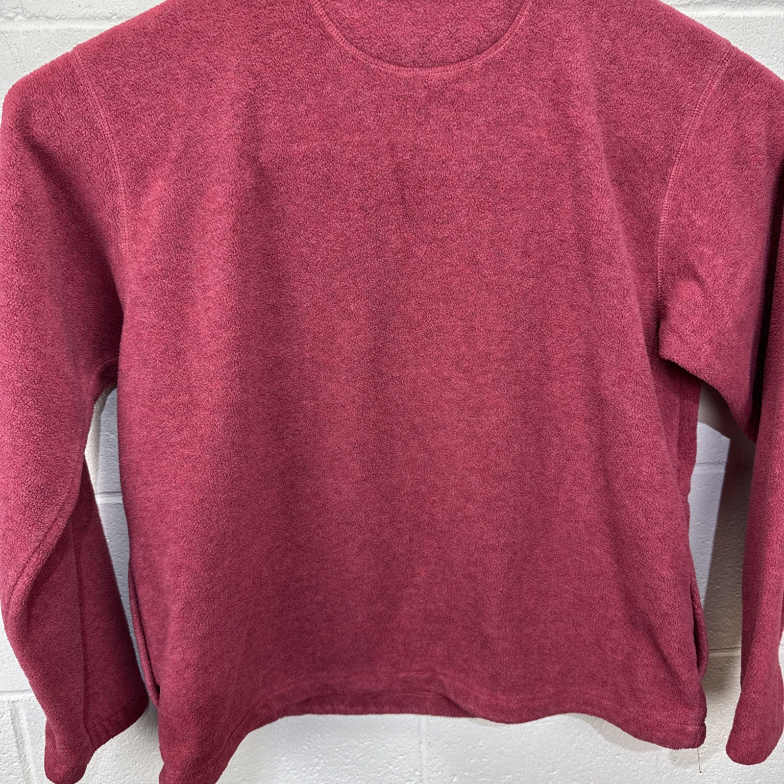 Vintage Northern Reflections 1/4 Zip Pullover Fleece Sweater M Embroidered Cat