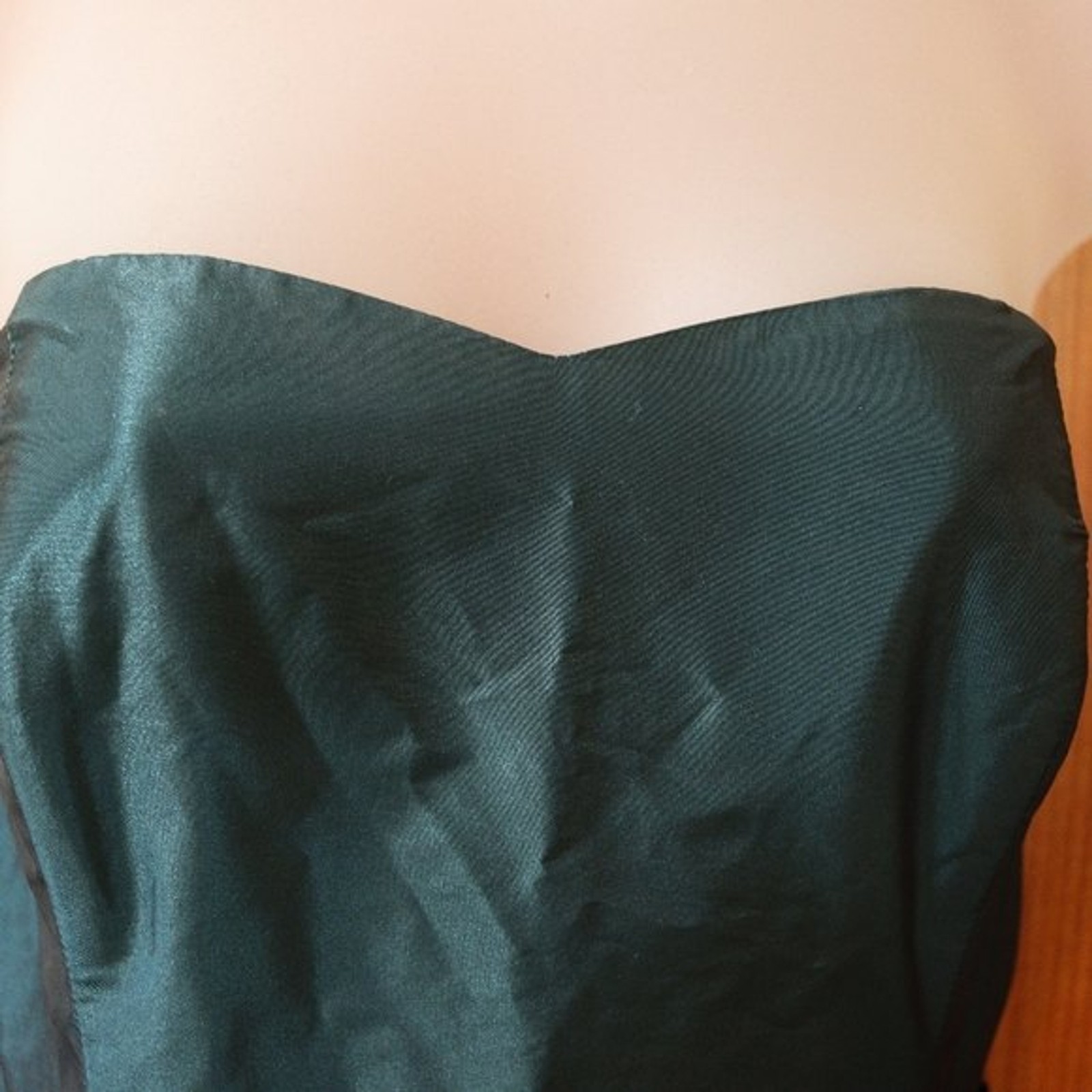 Robin Jordan Taffeta Vintage Prom Dress USA Strapless Short Dress 4