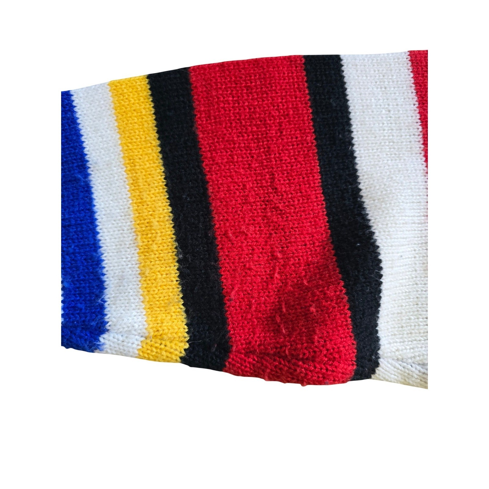 Vintage colorful Sweater Womens M Design zone 1980s red yellow stripes geometric