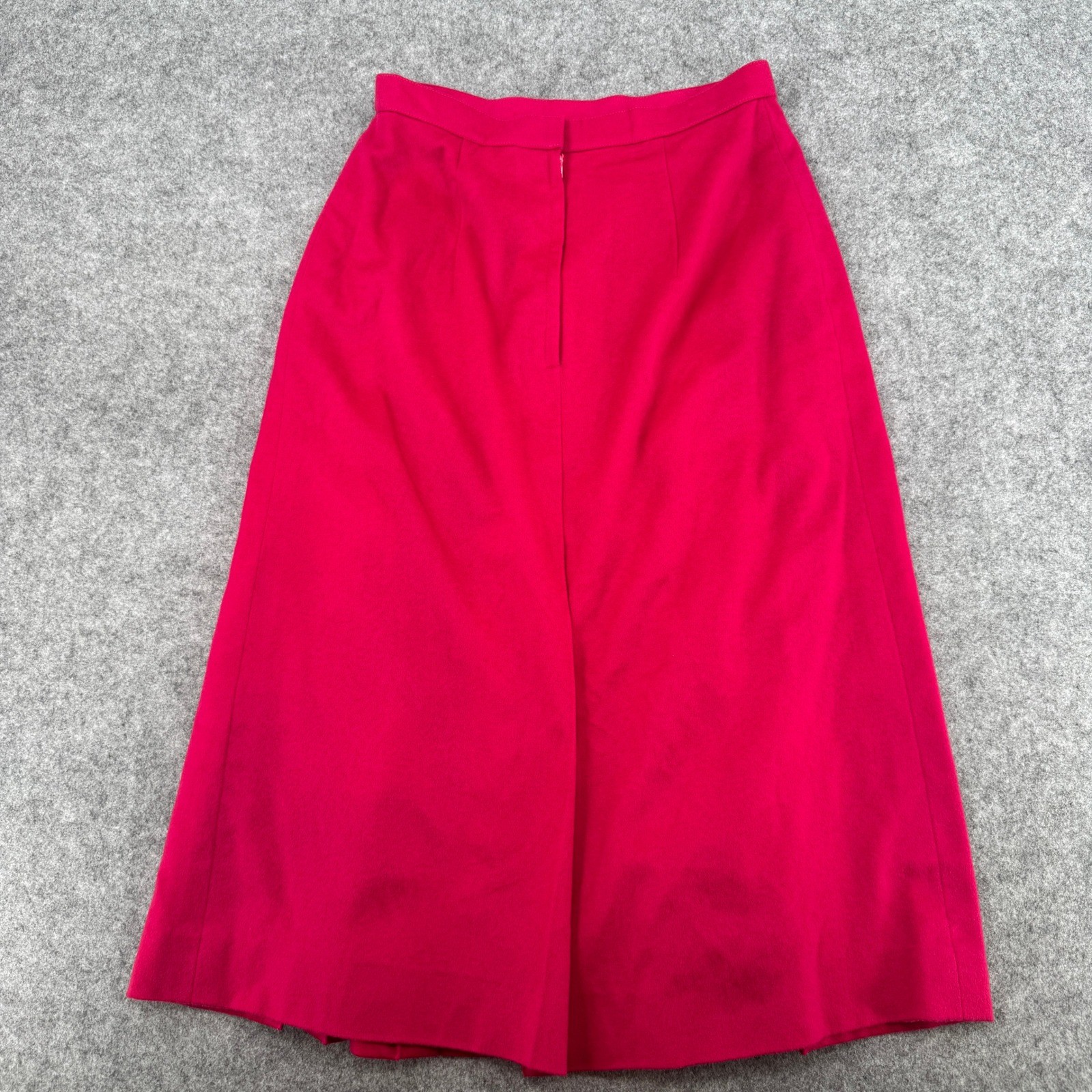 Johnson Fashion France Vintage Pink Pleated Midi Skirt Womens Size 38 Fuchsia