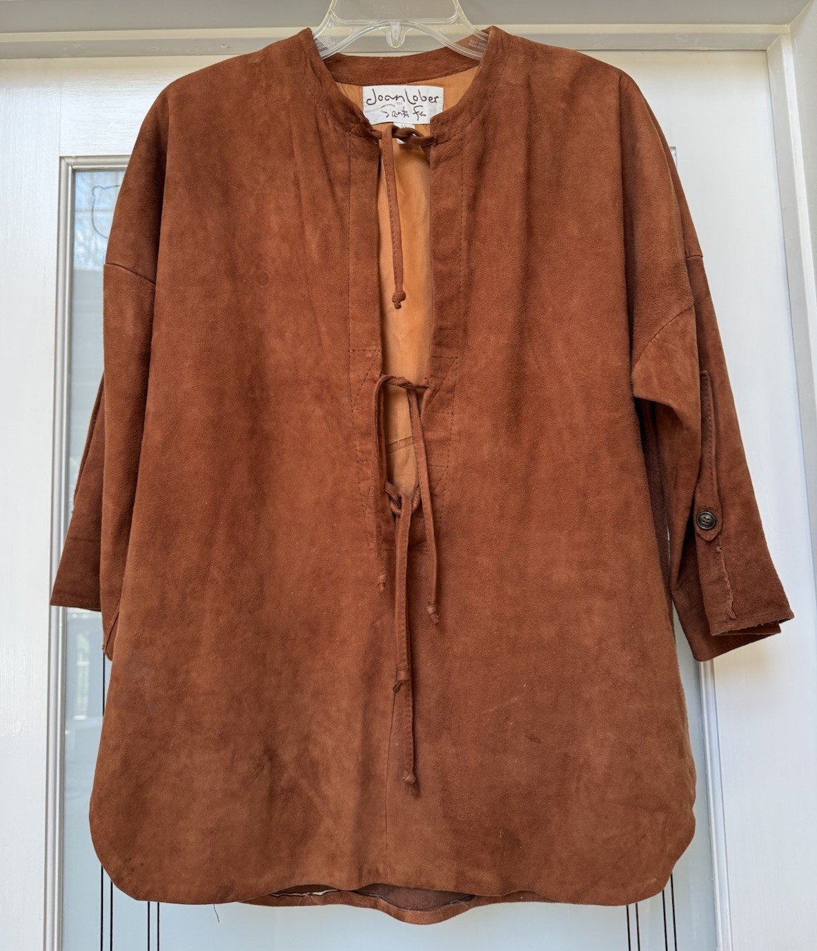 VINTAGE 1970s Joan Lober for Santa Fe Suede SouthWestern Top Jacket, SZ M