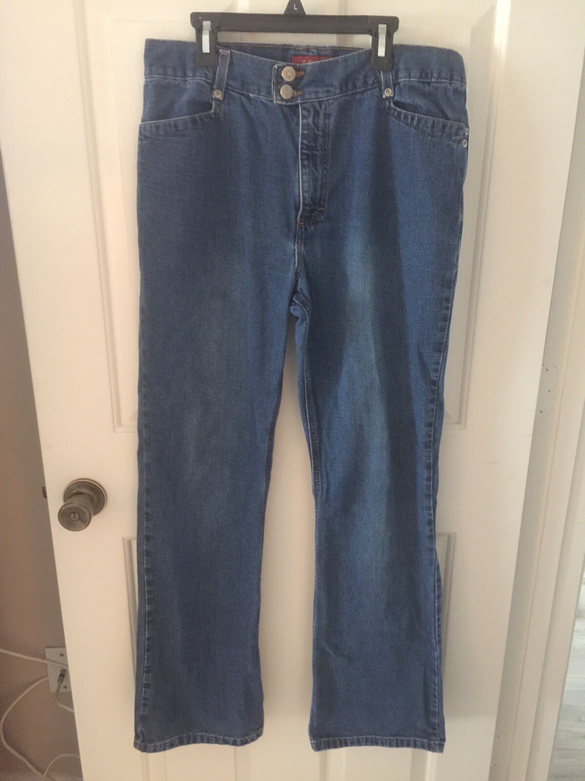 Zena Jeans RN15863 Two Button Waistband-Slight Boot Cut