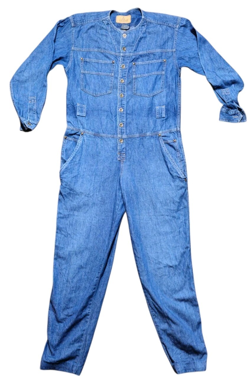 LizWear By Liz Claiborne Vintage Denim Jumpsuit Woman’s Size Small