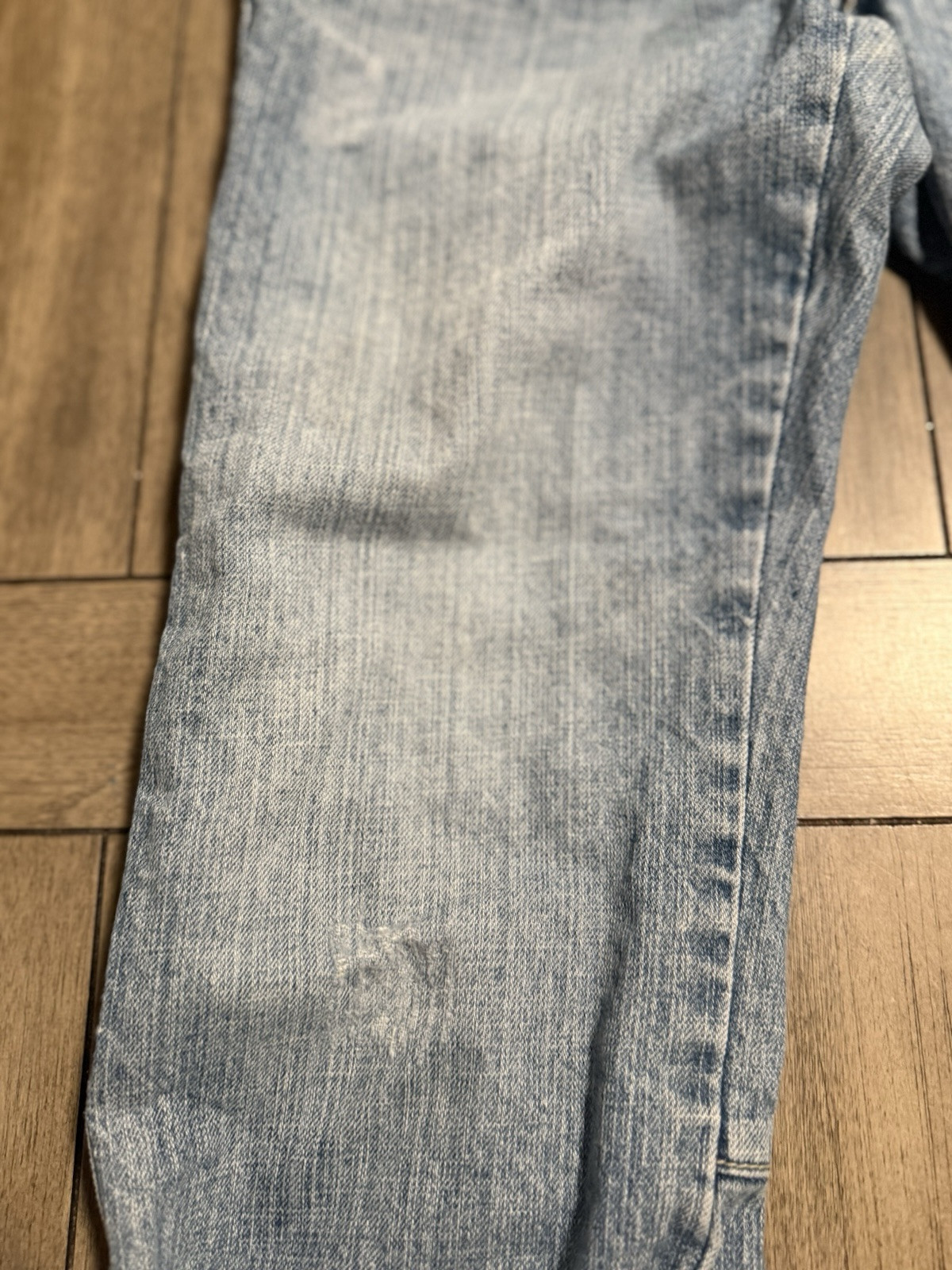 Vintage Y2K Baby Phat Woman Size 3 Blue Straight Leg Cuffed Capri Jeans Denim
