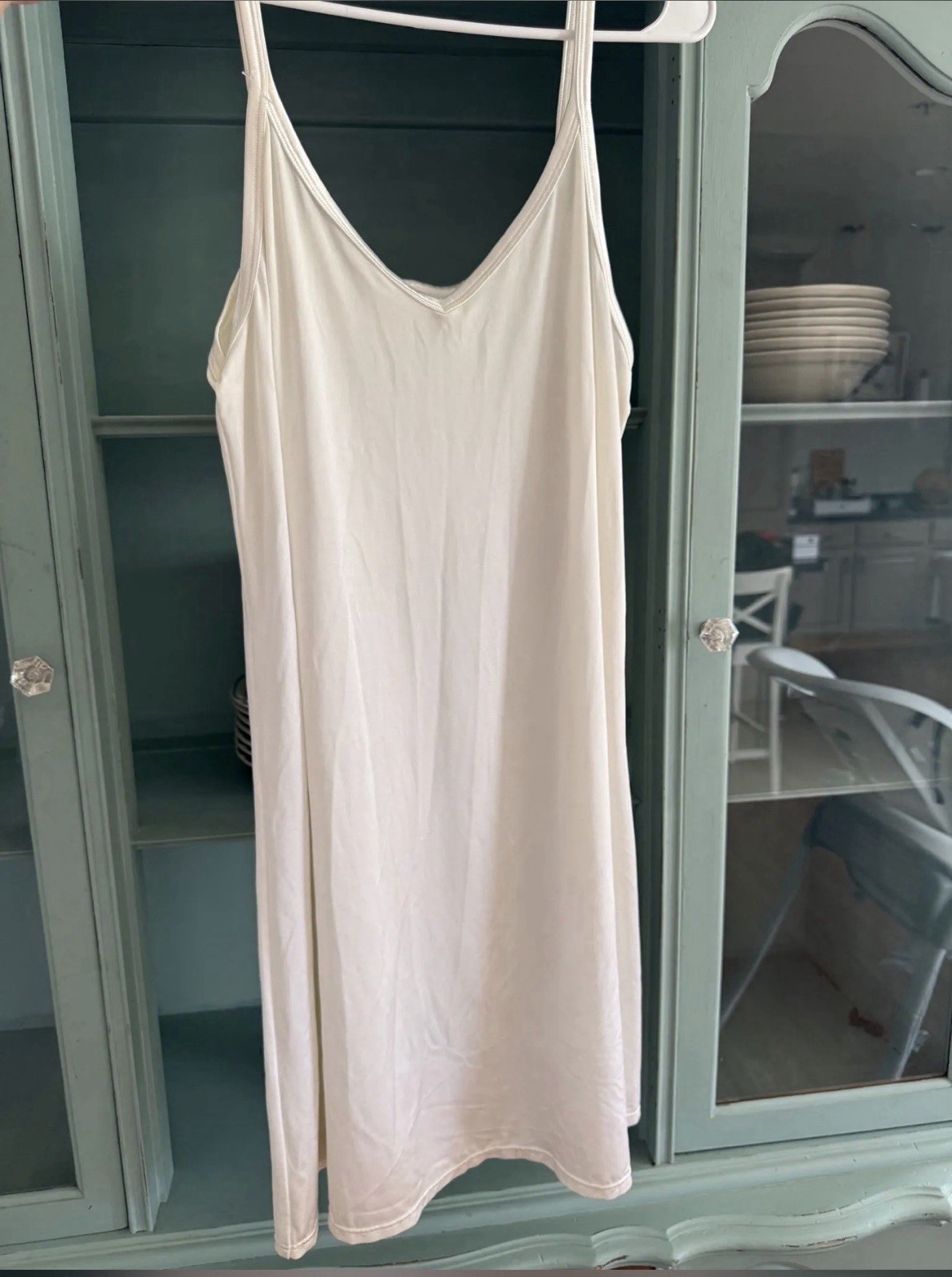 Vanity Fair Vintage Full Slip Dress White Nylon, Size 18