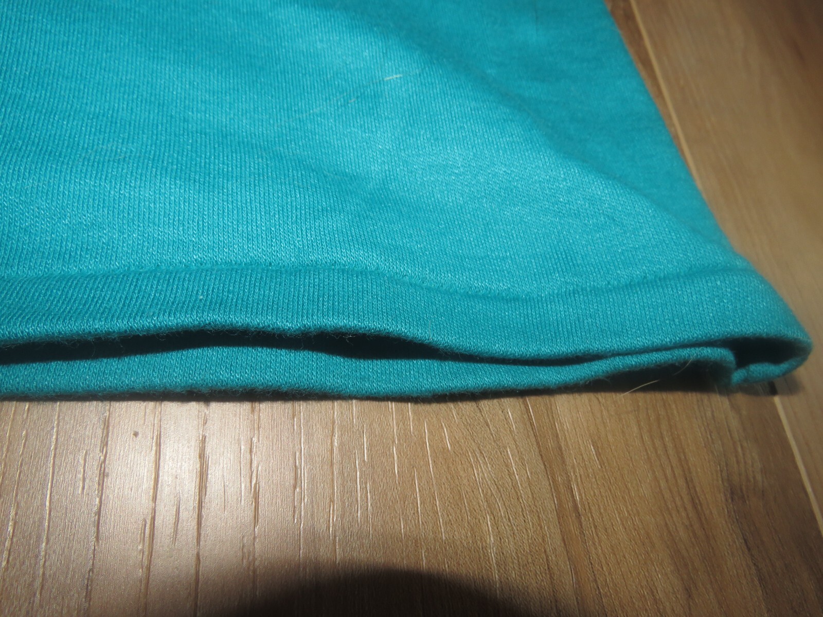 VTG 1982 Holoubek Harley Davidson USA Teal Boatneck Bald Eagle Logo Sz Large