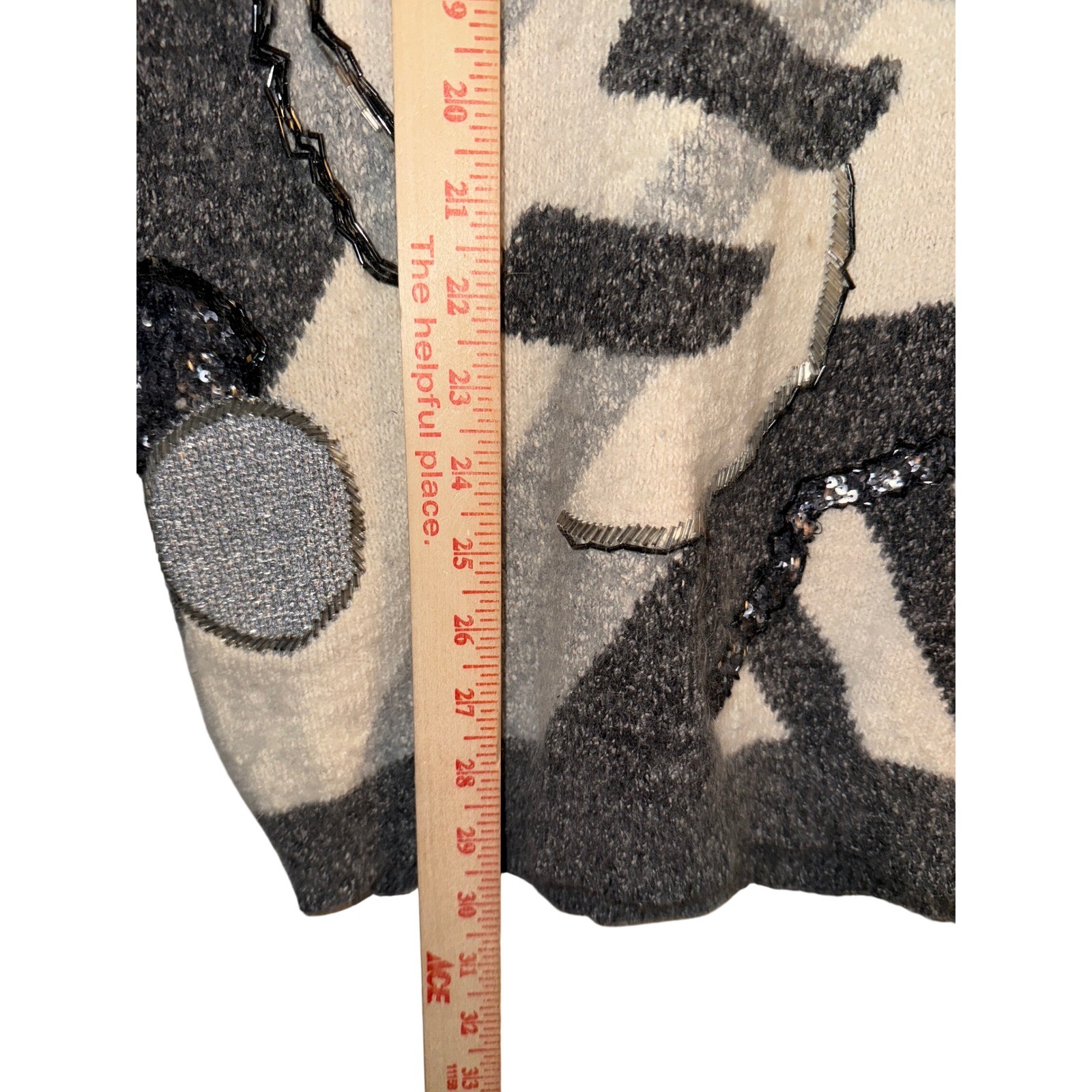 Vintage 90s I.B. Diffusion Angora Blend Embellished Turtleneck Sweater