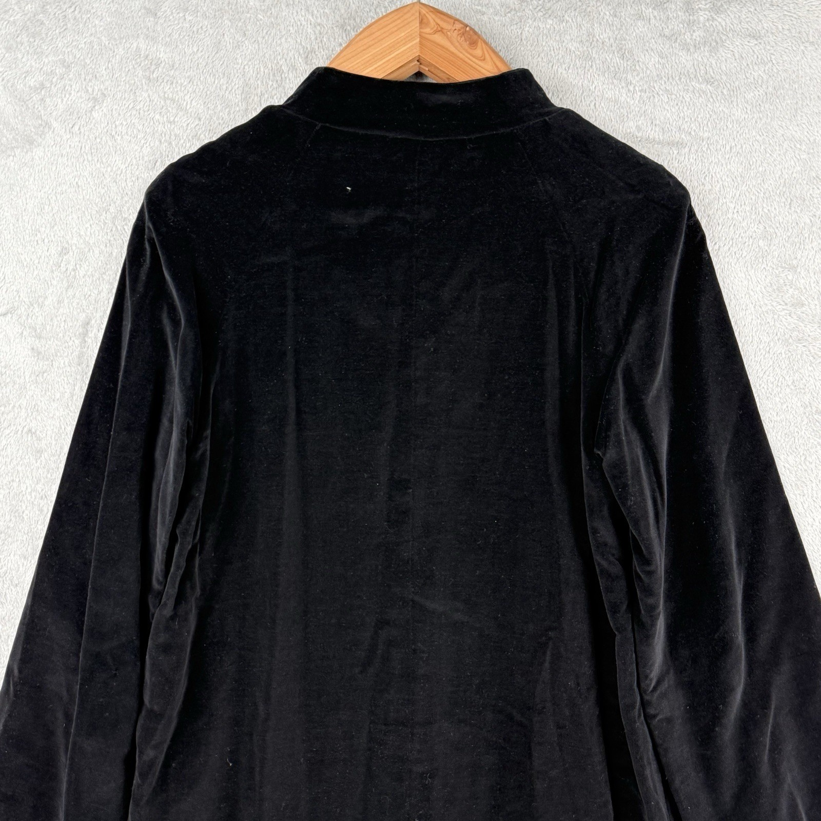 Primitive Handmade Black Velvet Opera Formal Jacket Small Old Hollywood Luxury