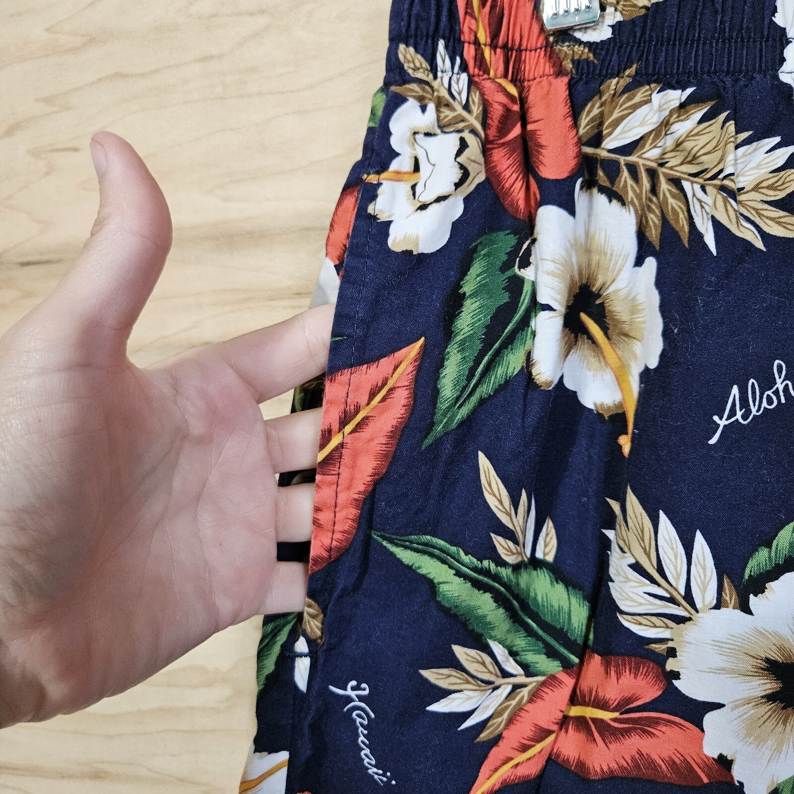 Shannon Marie Vintage 90s Hawaiian Style Hibiscus Floral Cotton Shorts Womens XL