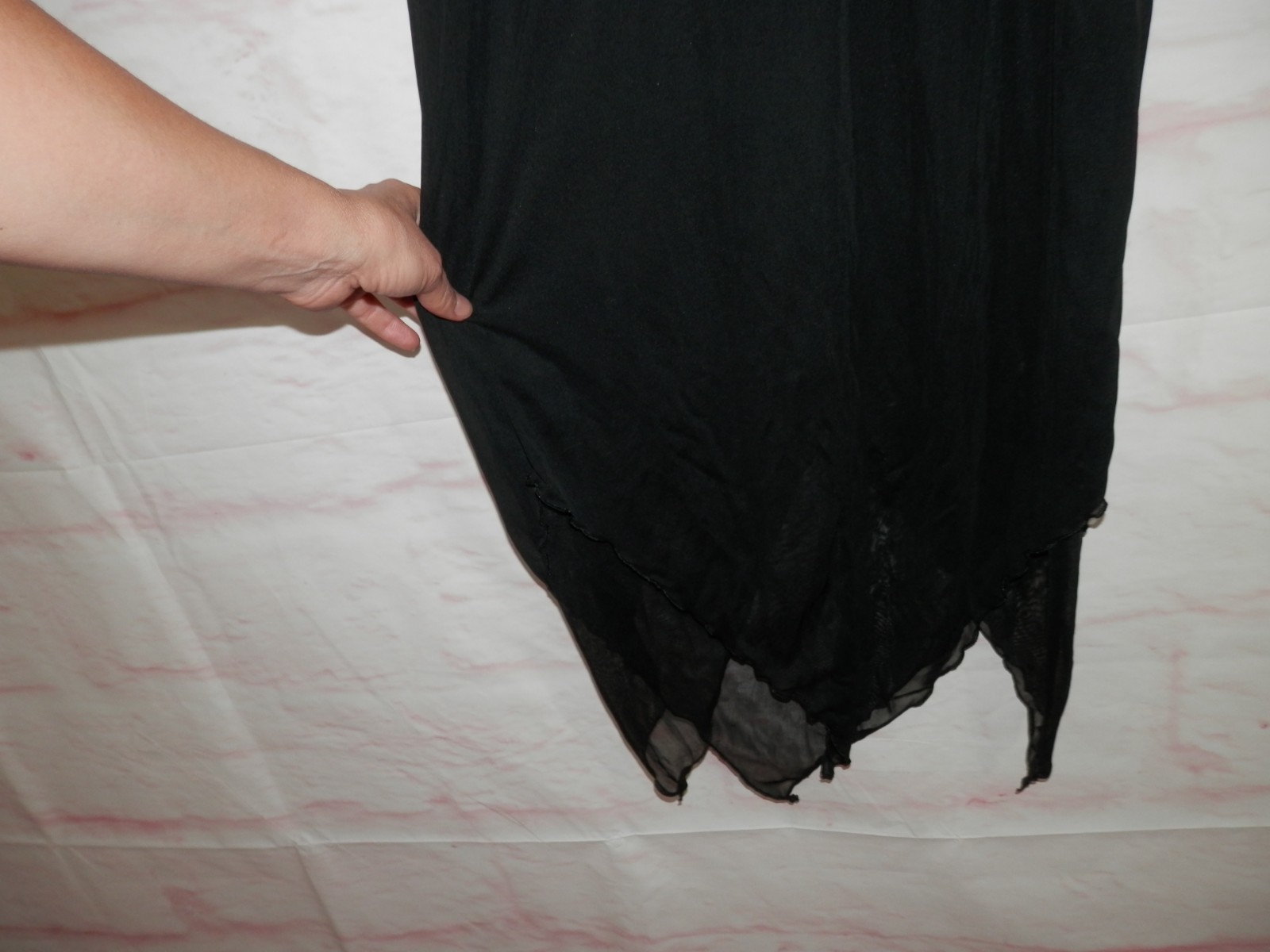 Vtg Byer Too Cali 90s Handkerchief Lined Witchy Floral Glitter USA Dress 5006