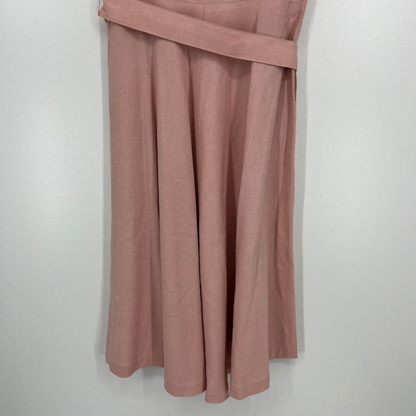 Vintage Chumley Charles F Berg Rose Pink Lace Applique Belted Dress 1950s Retro