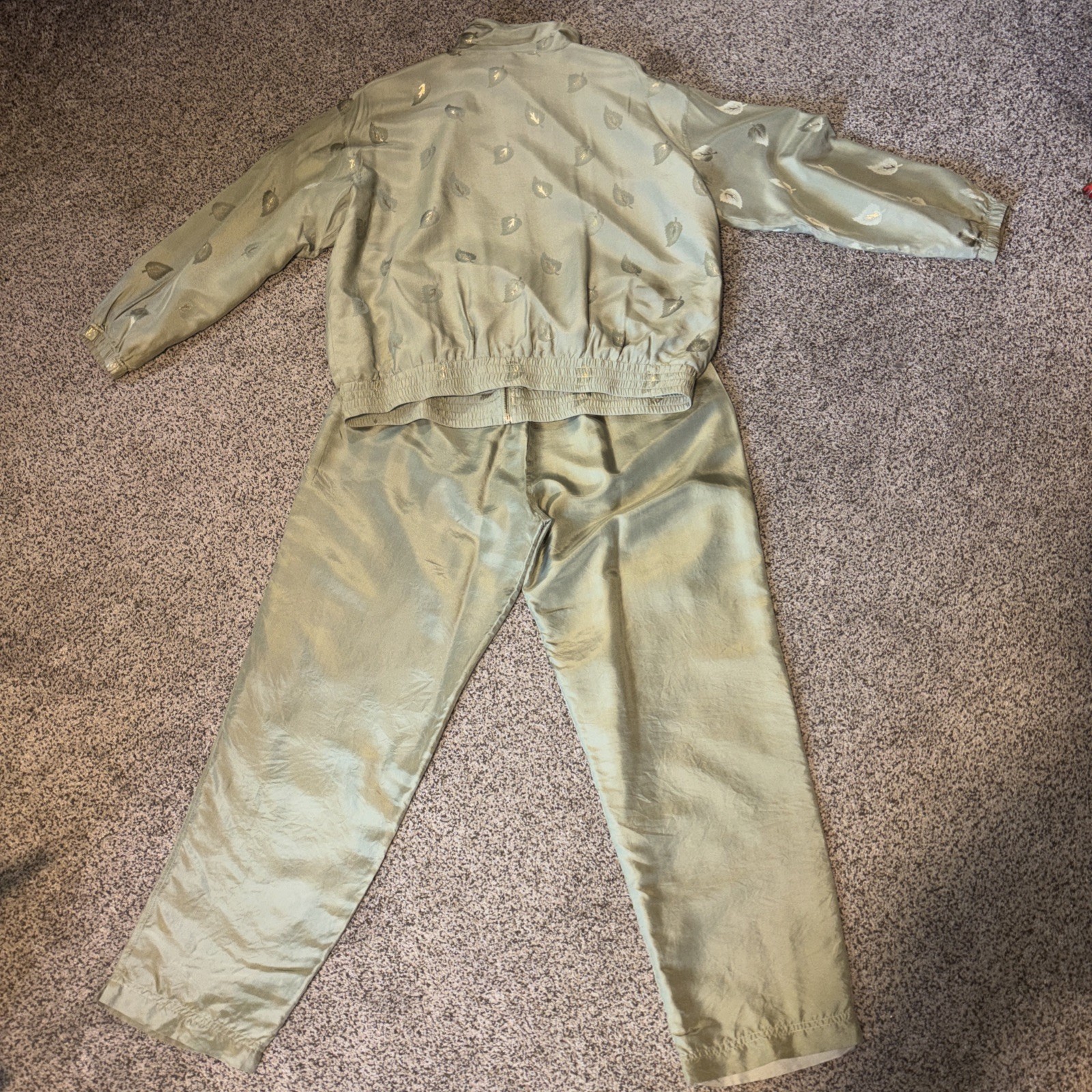 Vintage EVR Div Rousso 2 Piece Blue Windbreaker Track Suit Set 80’s
