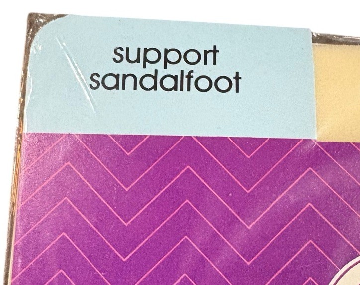 Vintage Queen Size 3X Support Pantyhose Knit To Fit Creme NOS USA 70s 80s