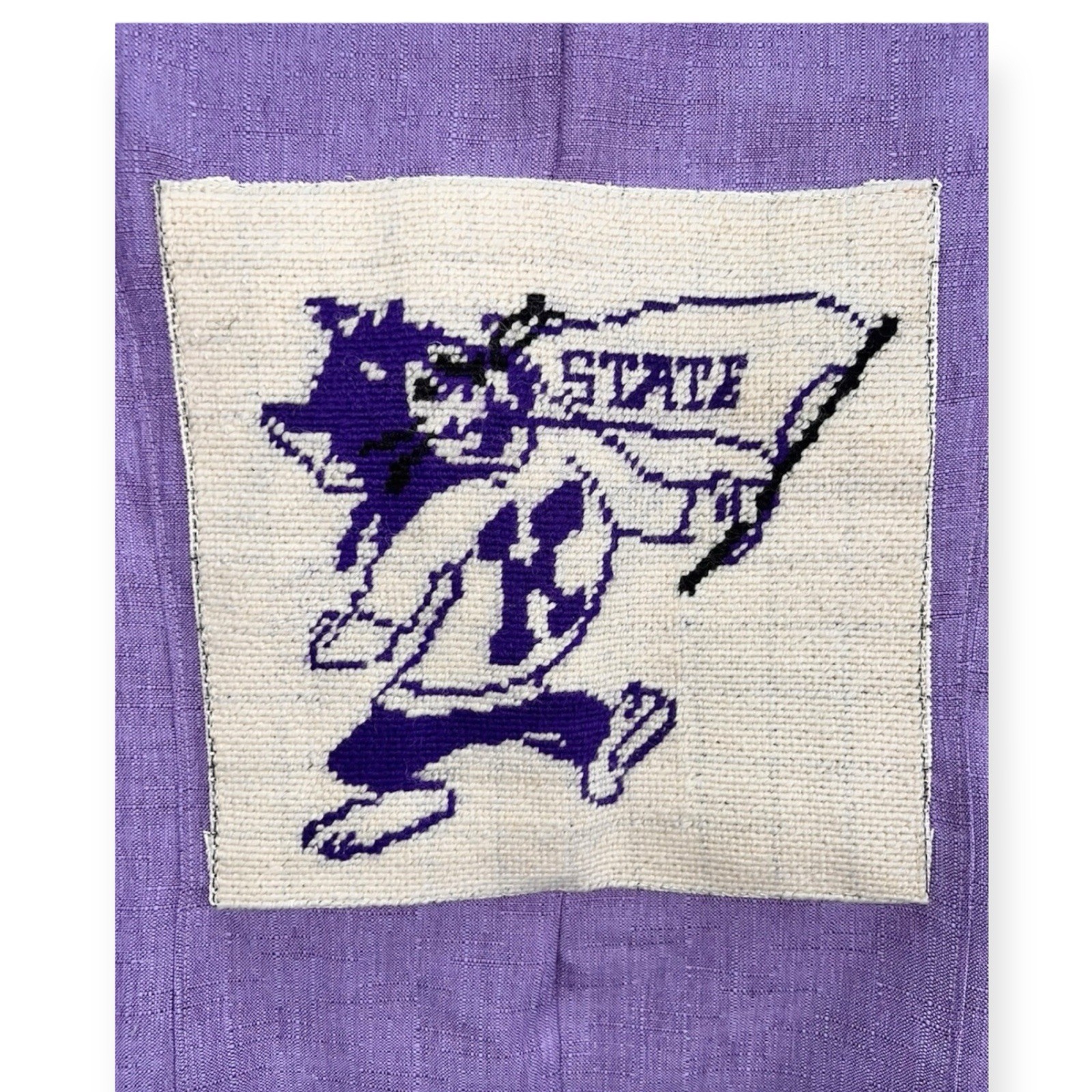 VINTAGE K-STATE TAPESTRY PATCH SUIT BLOUSE SLACKS WILDCATS SPORTS UNIFORM 14