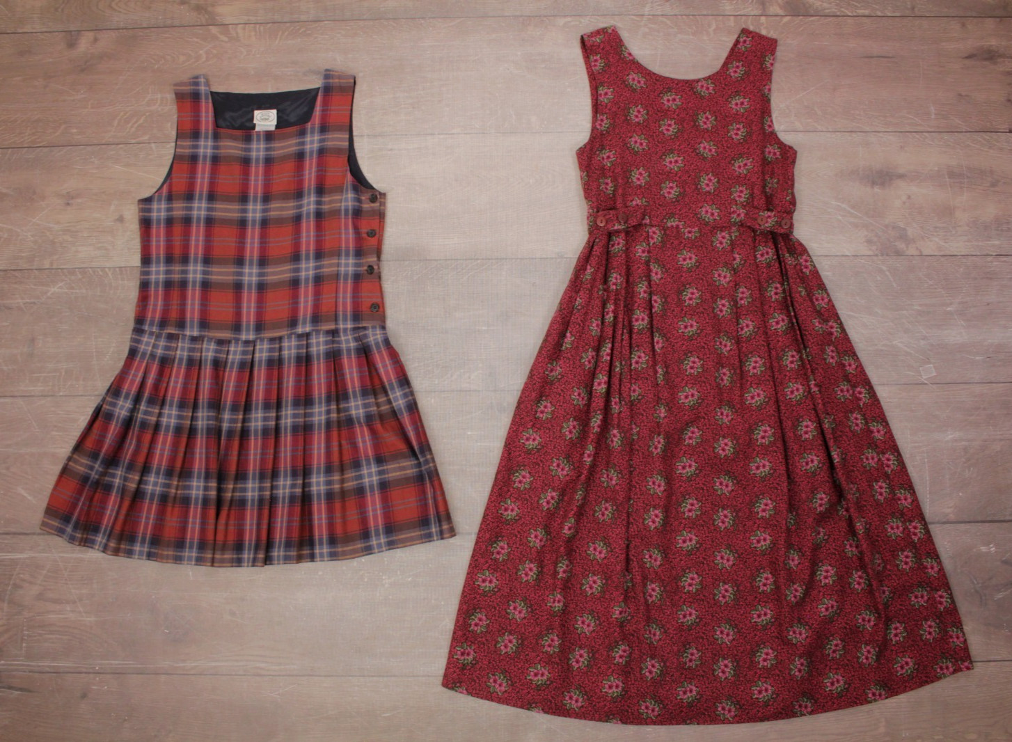 VTG 80s 90s Lot of 4 Laura Ashley Pleated Jumper Dresses Sz S 1990s Dress Lot