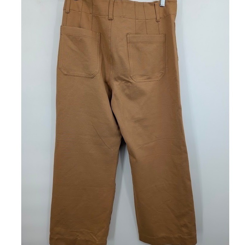 Anthropologie Maeve The Colette Wide Leg Crop Pants Tan NWT Womens 31T