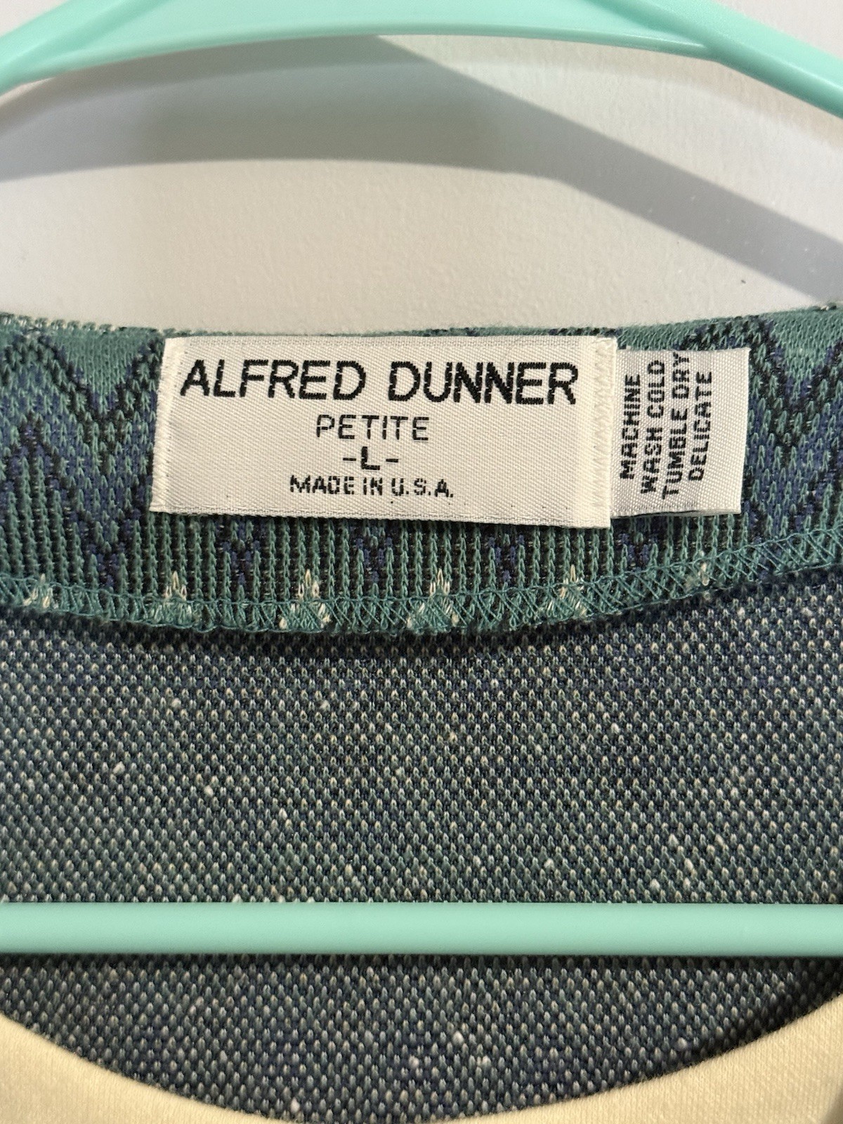 Vintage 1990s Alfred Dunner USA Womens Top/Vest Set 7362 Cottage/Grandma Core PL