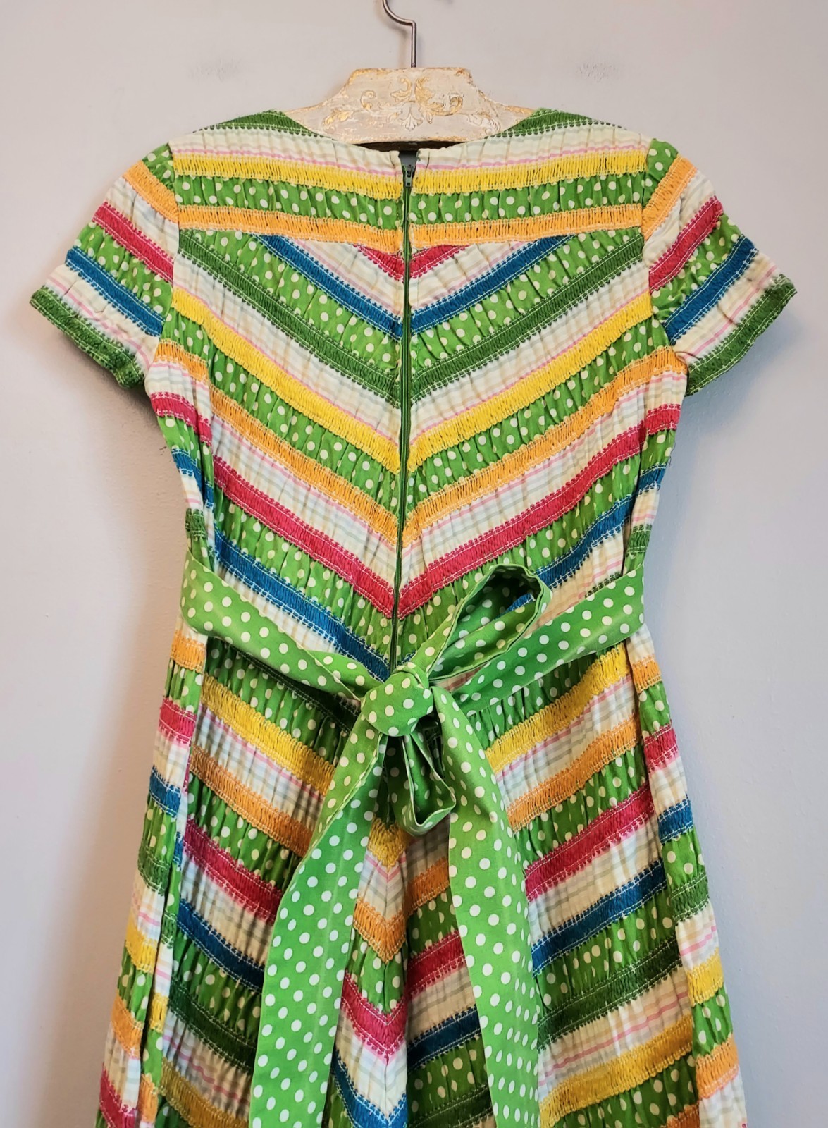 Albert Nipon 1970s VTG Vintage Maxi Dress Size 6 Hostess Palm Beach Miami 70s