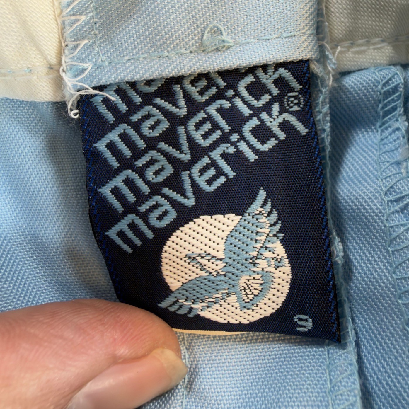 Maverick Juniors 9 Powder Blue Vintage Pleated Cuffed Shorts NOS