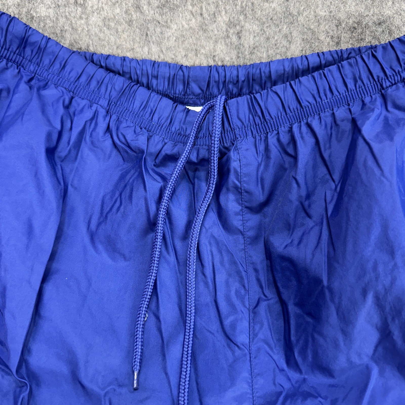 Vintage 90’s Y2K Womens S Blue Windbreaker Track Pants Nylon Lined Elastic