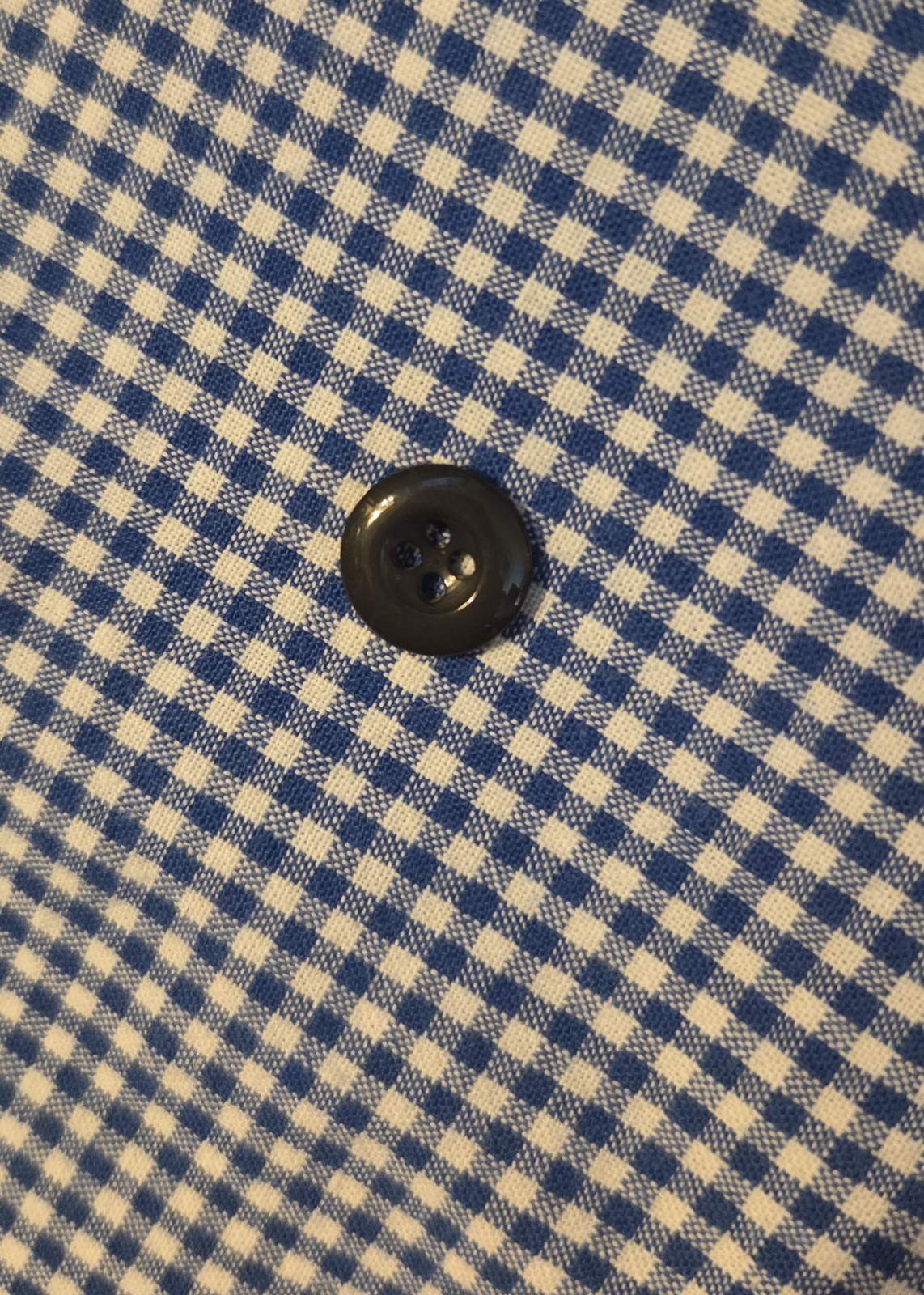 Vtg 70s Tunic Smock Gingham Flower Pockets Artistic Creation Buttons Front Small
