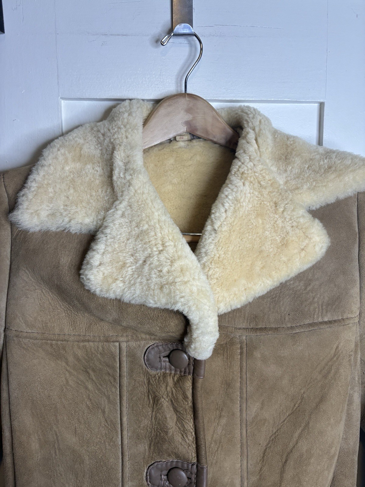 Vintage Homestead Genuine Shearling Coat Made In New Zealand Women’s 14